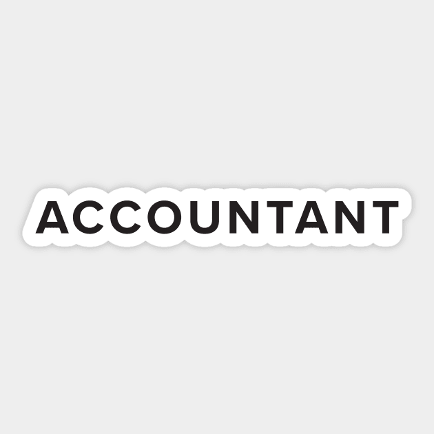 Accountant Sticker by spreadsheetnation